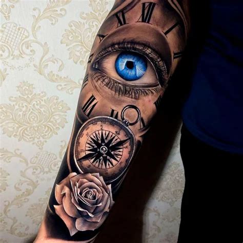 64 Timeless Clock And Rose Tattoo Ideas To Try Out Today