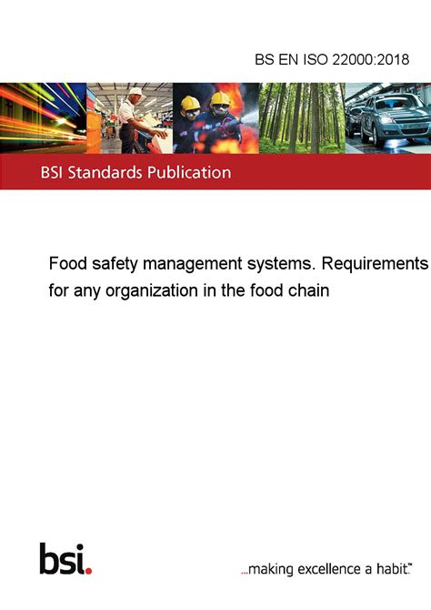 Bs En Iso 220002018 Food Safety Management Systems Requirements For