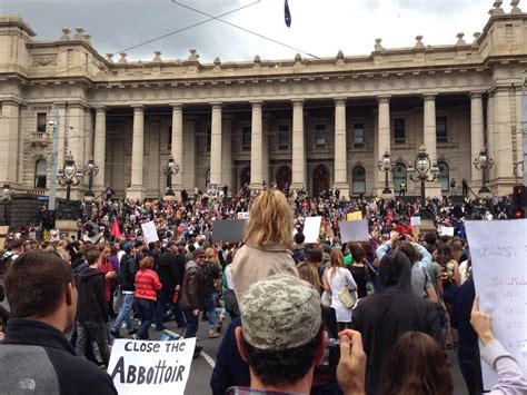 Thousands March Against Abbott Government In Melbourne Catalyst
