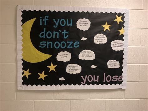 If You Dont Snooze You Lose Ra Bulletin Board About Sleep Residence Life Health Bulletin