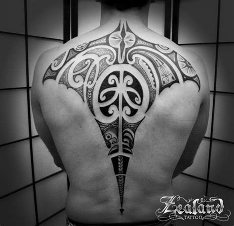 Maori Back Tattoo Zealand Tattoo