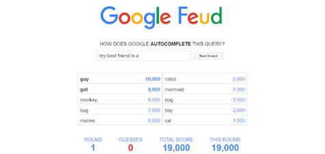 Google feud is an unconventional browser puzzle game based on a popular american tv show with just one twist: Have you ever played this interesting game? If not, play now and i bet you will lose - TECH FEVER