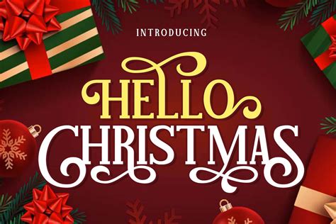 Hello Christmas Font By Doehantz Studio · Creative Fabrica