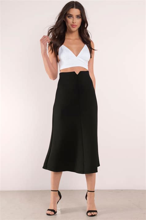 sexy black skirt midi skirt high waisted skirt black skirt 9 tobi us