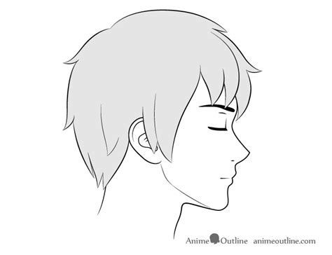How To Draw Anime Male Facial Expressions Side View Animeoutline