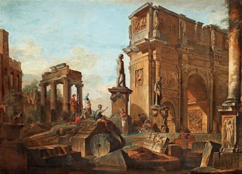 Giovanni Paolo Panini Capriccio Arch Of Titus Classic Artwork Arch