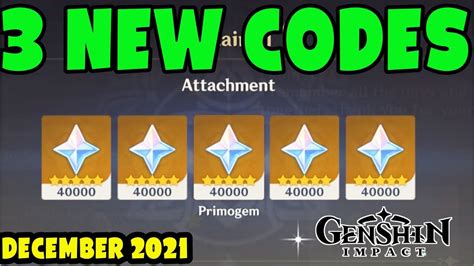 3 New New Genshin Impact Codes Genshin Impact Redeem Codes Code