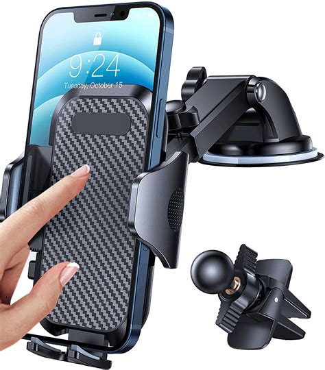 Car Phone Mount Easy Clamp Super Suction And Durable Universal