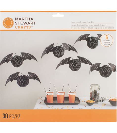 Martha Stewart Craftshoneycomb Bat Kit Makes 6 Spooky Night Joann