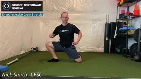 Kneeling Active Groin Stretch Youtube