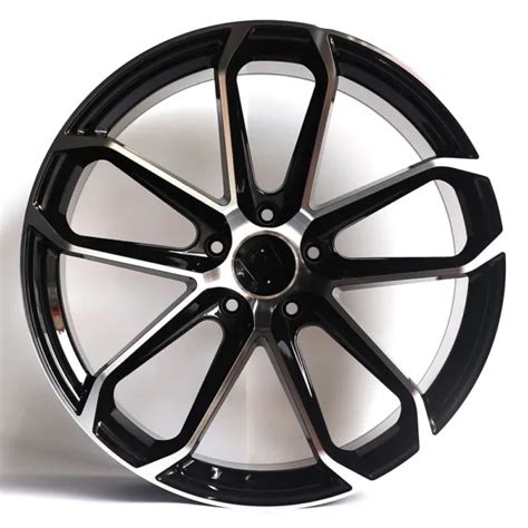 22and Gt Style Staggered Black Mach Wheels Rims Fits Porsche Cayenne S