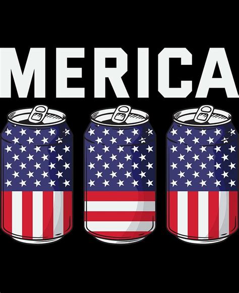 Beer American Flag Merica Usa Drinking Poster Digital Art By Kailani Smith