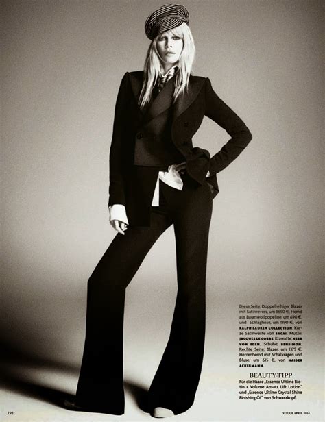 Claudia Schiffer For Vogue Germany April 2014 By Luigi Iango Cool