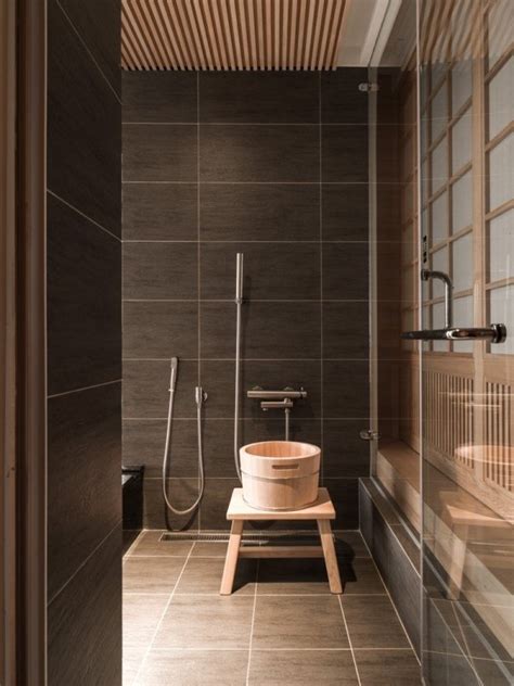 Bathroom soaking tub in japanese style bathroom design ideas in japanese style. Japanese bathroom design - the exotic beauty of minimalism