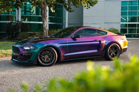 Vintage Vinyl Color Shifting Ford Mustang Gt Graphics Pro