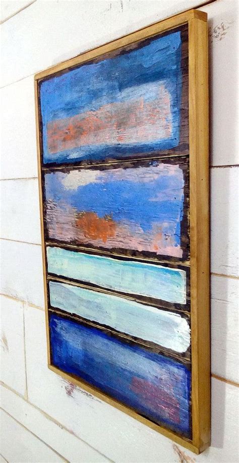 Reclaimed Wood Art Colordistressed Wood Boards Abstract Woodbarn