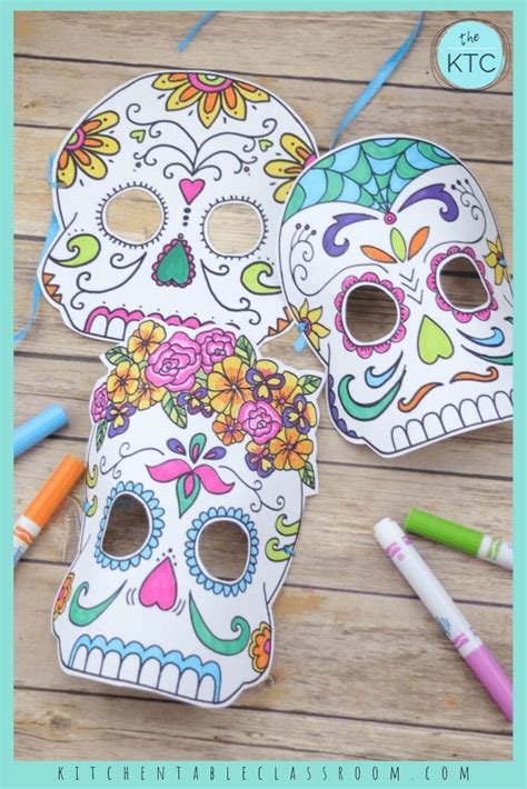 Day Of The Dead Mask Template Pdf