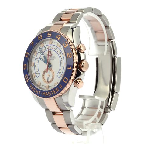 Rolex yachtmaster ii rolesor everose gold steel mens watch 116681. Buy Used Rolex Yacht-Master 116681 | Bob's Watches - Sku: 124406