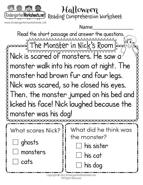 Free Printable Reading Passages Worksheets Printable Form Templates