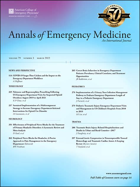 Annals Of Emergency Medicine Elsevier Pharma Solutions