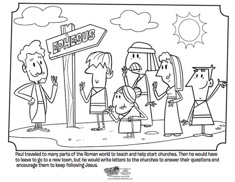 This coloring sheet depicts the disciples commissioning paul for his missionary journeys. Paul and the Church Coloring Page - Whats in the Bible