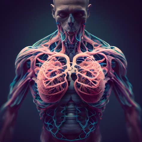 Premium Ai Image 3d Rendered Illustration Of The Human Heart And