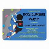 Photos of Rock Climbing Birthday Card