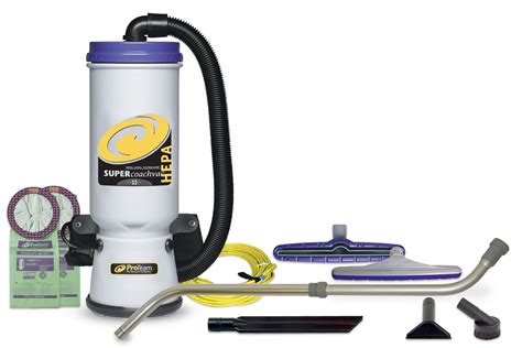Proteam Backpack Vacuums Super Coachvac Hepa Commercial Vacuum Cleaner
