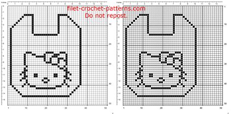 Filet Crochet Baby Bib With Hello Kitty Free Pattern Download Free