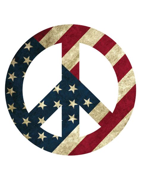 Usa Proud American Peace Flag Sticker U S Custom Stickers