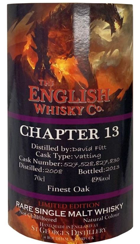 The English Whisky 2008 Chapter 13 Ratings And Reviews Whiskybase