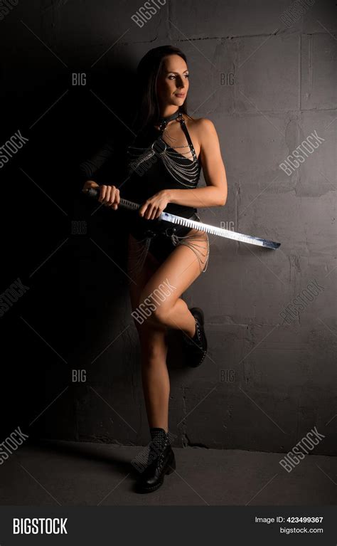 Sexy Woman Sword Dark Image And Photo Free Trial Bigstock