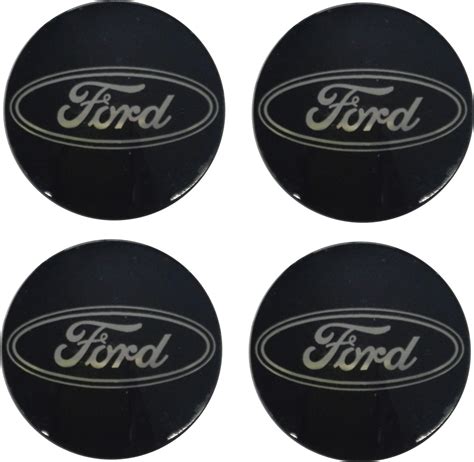 Emblematy samochodowe na kołpaki Logo Ford 56 mm czarny : Sklep motoryzacyjny TRIO