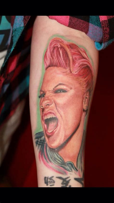 Colour Portrait Of Pink The Singer