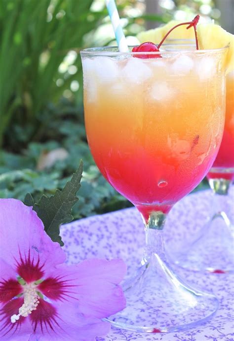 Tropical Island Cocktail Drinks Alcoholic Drinks Fun Drinks