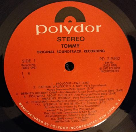 Tommy Original Soundtrack Recording 1975 Gatefold Vinyl Discogs