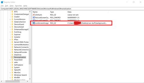 Change Windows 10 Default Lock Screen Image Via Win Registry
