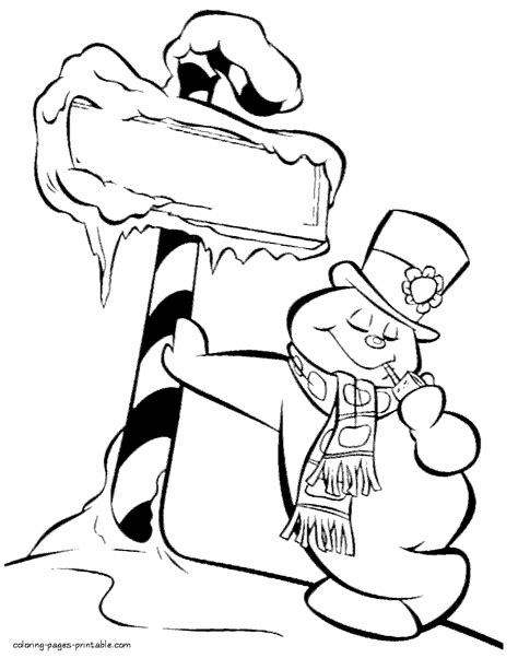 Frosty The Snowman Coloring Page Free Printable Coloring My Xxx Hot Girl