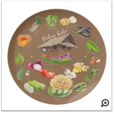 Bahay Kubo Custom Made Plate Learn The Vegetables In The Bahay Kubo