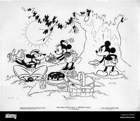 Walt Disneys Mortimer Mouse Minnie Mouse And Mickey Mouse In Mickeys