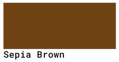 Sepia Brown Color Codes The Hex Rgb And Cmyk Values That You Need