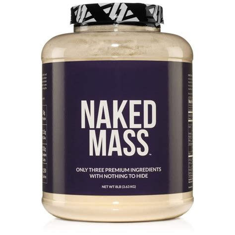 Naked Nutrition Naked Mass Weight Gainer Powder Unflavored 11