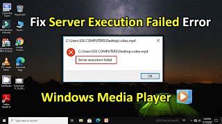 How To Fix Windows Media Player Server Execution Failed Doovi