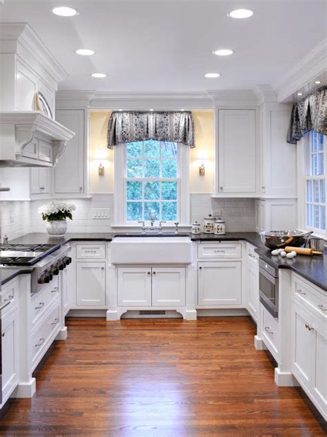 More specifically, cheap farmhouse kitchen sinks. White Traditional-Style Kitchen With Farmhouse Sink | HGTV