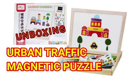 unboxing urban traffic magnetic puzzle hadiah giveway youtube