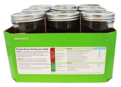 JARDEN HOME BRANDS 1440065500 Ball Wide Mouth Mason Jars 24 Oz Pack Of