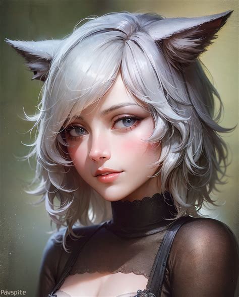 Artstation Catgirl Portrait