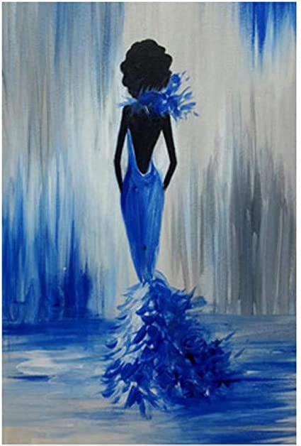 Abstract Sexy Black African Nude Woman Pintura Al Leo Sobre Lienzo Carteles E Impresiones