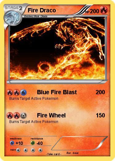 Pokémon Fire Draco 1 1 Blue Fire Blast My Pokemon Card