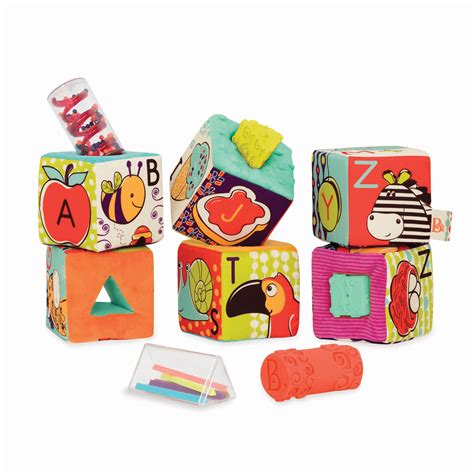 Buy B Toys Abc Block Party Baby Blocks Soft Fabric Building Blocks